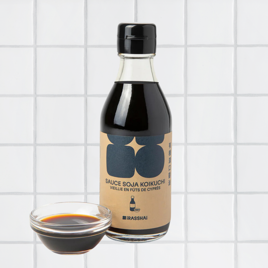 SOYA SAUCE AGED IN CYPRESS BARRELS